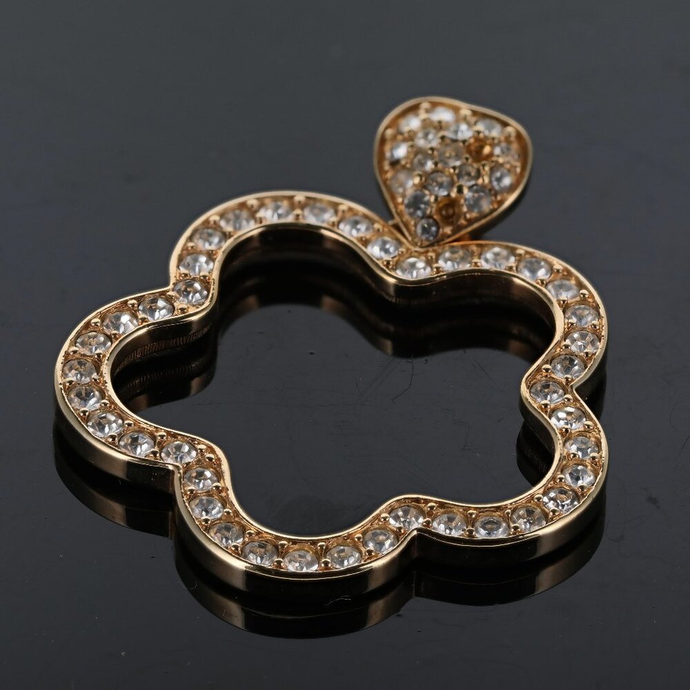 Vintage Swarovski Crystal Quatrafoil Enhancer/Pendant, no chain